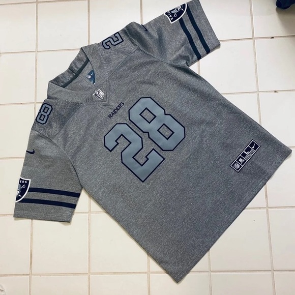 Retl$170 Lg New Raiders top Jersey silver - Picture 3 of 3